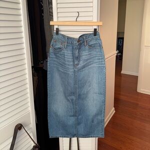 Madewell Midi Denim Skirt